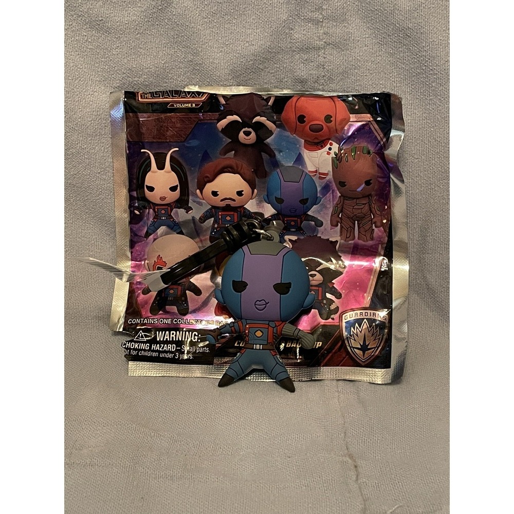 NEW Guardians of the Galaxy Vol. 3 Monogram 3D Figural Keychain Bag Clip Nebula